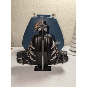 VINTAGE 1960s Downhill Ski Boots SR Champion Leather Size 12M With Case Austria